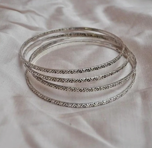 Silver Bangles