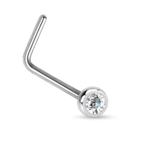L-shaped Nose Ring 